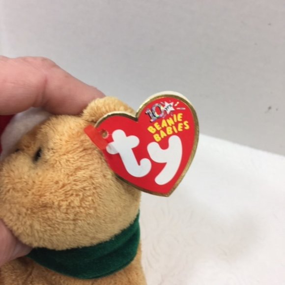 TY Beanie Babies 2003 Holiday Teddy w/Original Tags 9" - Picture 4 of 6